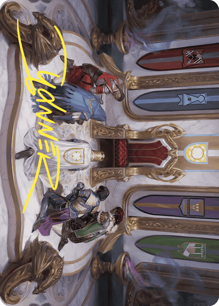 Throne of Eldraine Art Card (Gold-Stamped Signature) [Wilds of Eldraine Art Series] | Good Games North