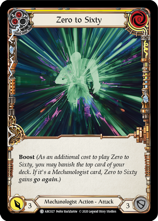Zero to Sixty (Yellow) [U-ARC027] Unlimited Rainbow Foil | Good Games North