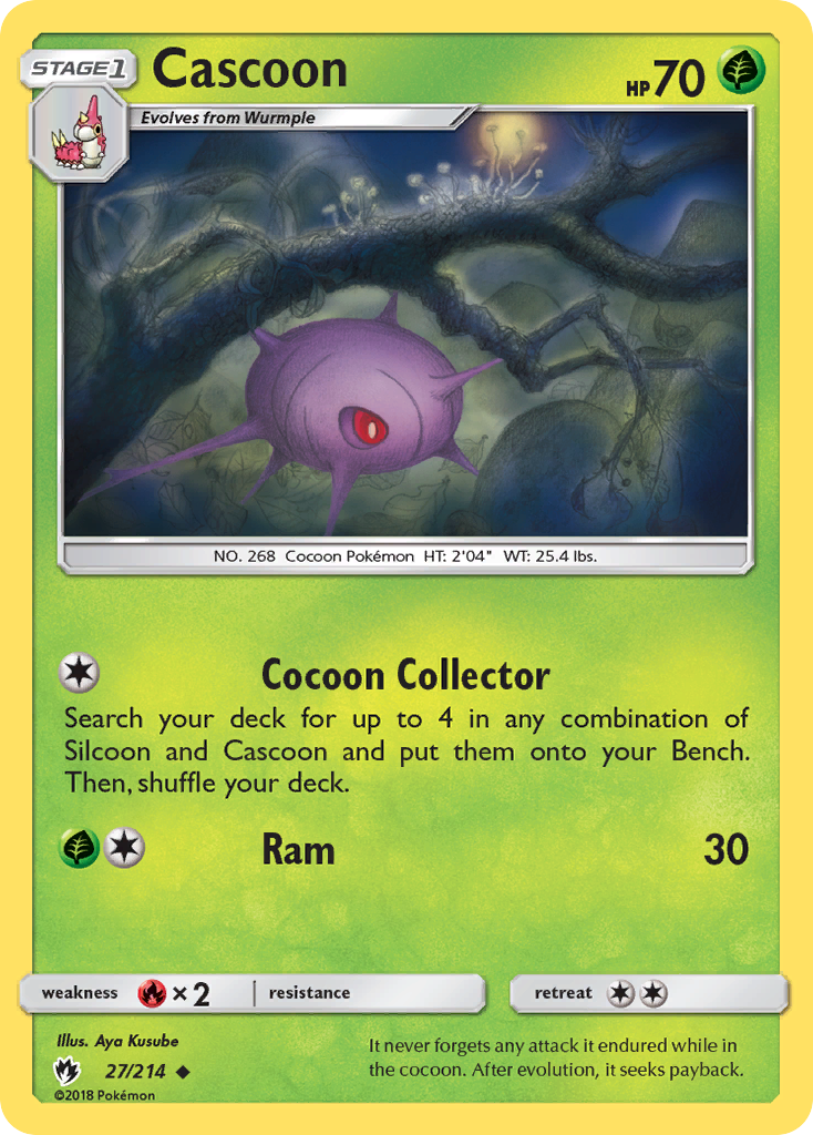 Cascoon (27/214) [Sun & Moon: Lost Thunder] | Good Games North