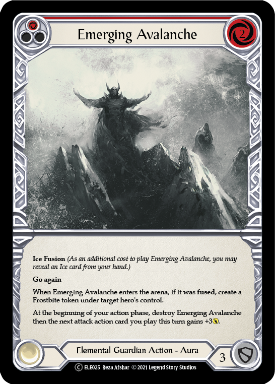 Emerging Avalanche (Red) [U-ELE025] Unlimited Normal | Good Games North