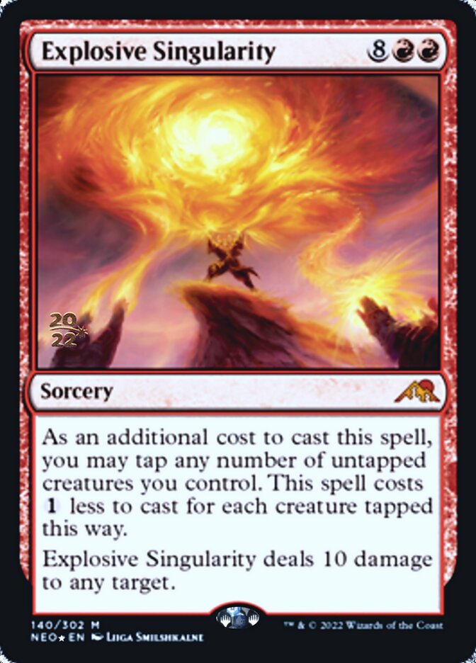 Explosive Singularity [Kamigawa: Neon Dynasty Prerelease Promos] | Good Games North