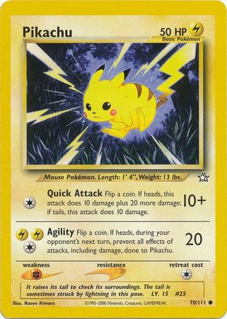Pikachu (70/111) [Neo Genesis Unlimited] | Good Games North