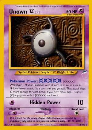Unown [X] (30/105) [Neo Destiny Unlimited] | Good Games North