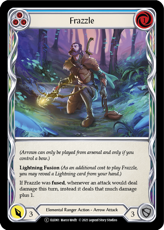 Frazzle (Blue) [U-ELE061] Unlimited Rainbow Foil | Good Games North