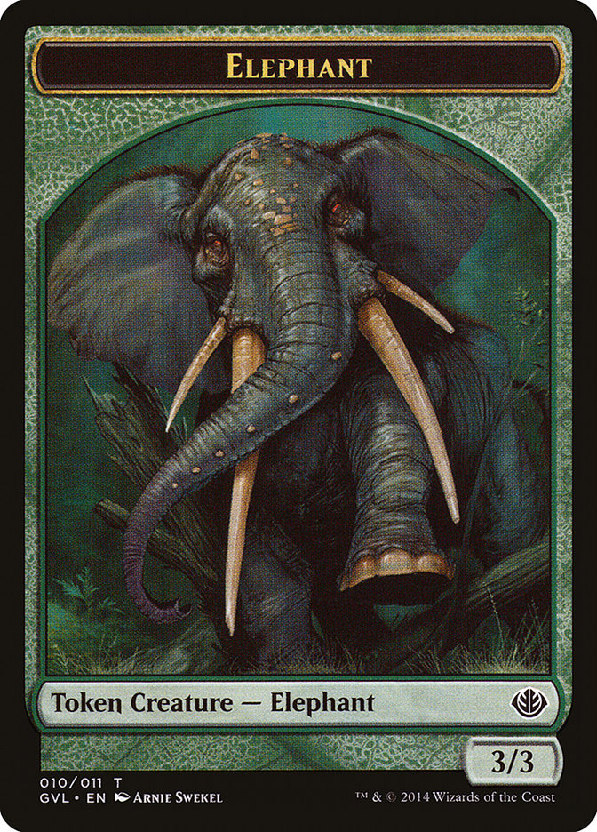 Elephant Token (Garruk vs. Liliana) [Duel Decks Anthology Tokens] | Good Games North