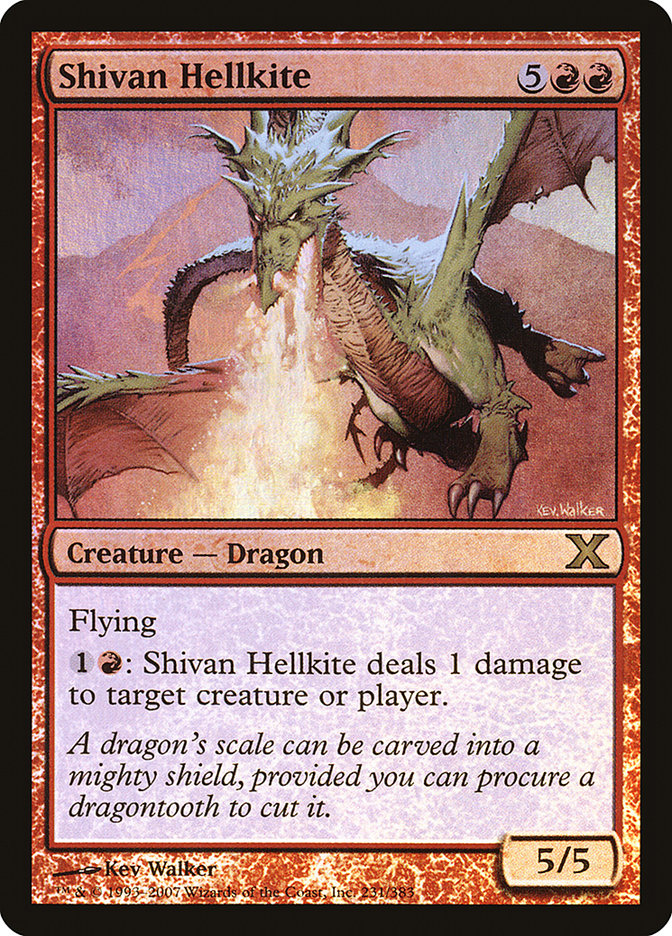 Shivan Hellkite (Premium Foil) [Tenth Edition] | Good Games North