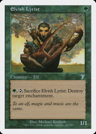 Elvish Lyrist [Seventh Edition] | Good Games North
