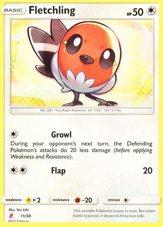 Fletchling (11/30) [Sun & Moon: Trainer Kit - Lycanroc] | Good Games North