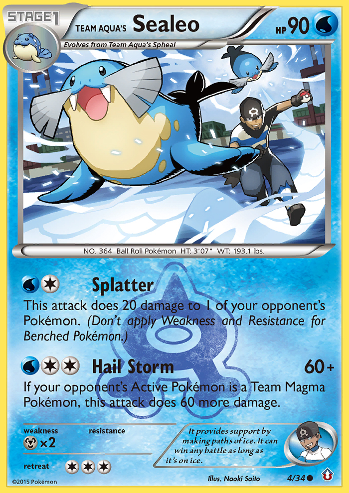 Team Aqua's Sealeo (4/34) [XY: Double Crisis] | Good Games North
