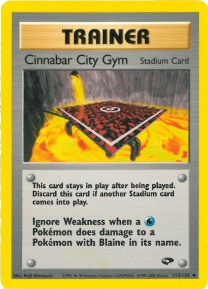 Cinnabar City Gym (113/132) [Gym Challenge Unlimited] | Good Games North
