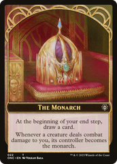 The Monarch // Golem Double-Sided Token [Phyrexia: All Will Be One Commander Tokens] | Good Games North
