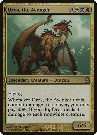 Oros, the Avenger (Oversized) [Commander 2011 Oversized] | Good Games North