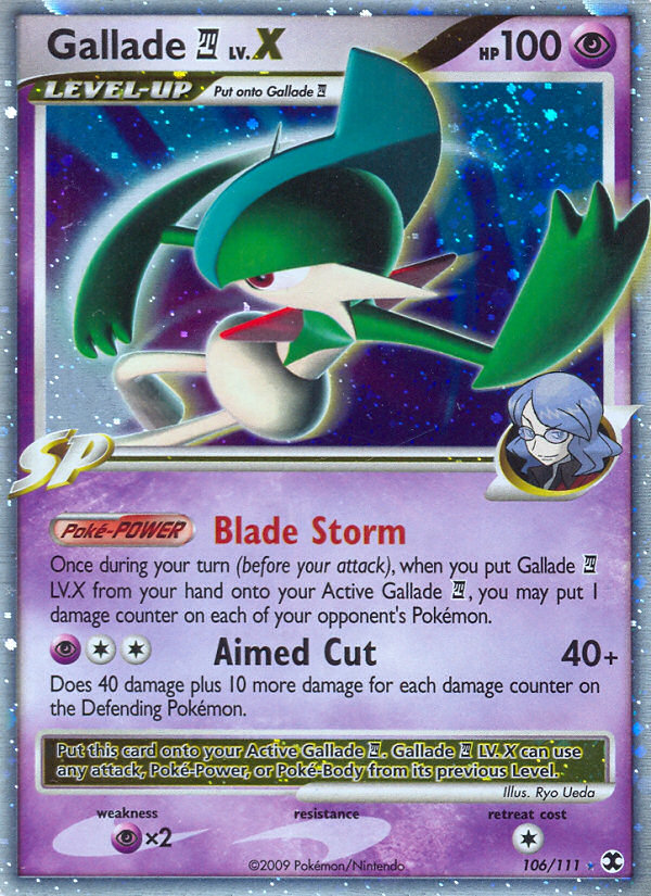 Gallade LV.X (106/111) [Platinum: Rising Rivals] | Good Games North