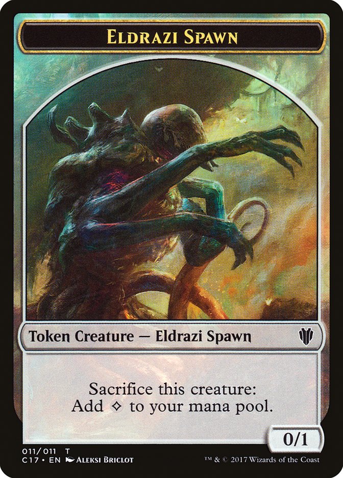 Eldrazi Spawn // Vampire Double-sided Token [Commander 2017 Tokens] | Good Games North