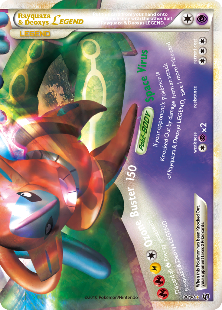 Rayquaza & Deoxys LEGEND (90/90) [HeartGold & SoulSilver: Undaunted] | Good Games North