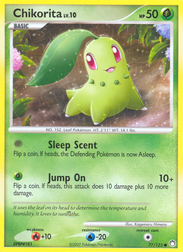 Chikorita (77/123) [Diamond & Pearl: Mysterious Treasures] | Good Games North