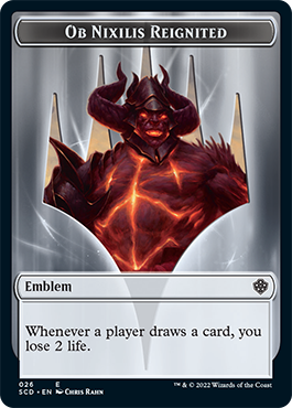 Ob Nixilis Reignited // Ob Nixilis Reignited Double-Sided Token [Starter Commander Decks] | Good Games North