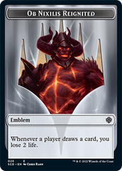 Ob Nixilis Reignited // Ob Nixilis Reignited Double-Sided Token [Starter Commander Decks] | Good Games North
