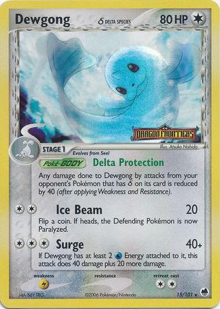 Dewgong (15/101) (Delta Species) (Stamped) [EX: Dragon Frontiers] | Good Games North