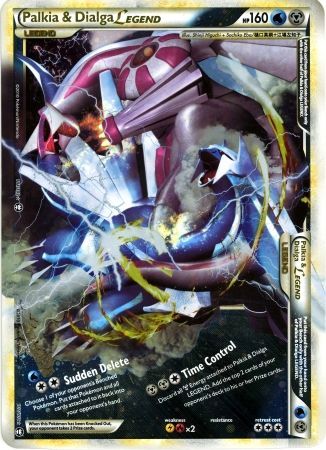 Palkia & Dialga LEGEND (101/102) (Jumbo Card) [HeartGold & SoulSilver: Triumphant] | Good Games North