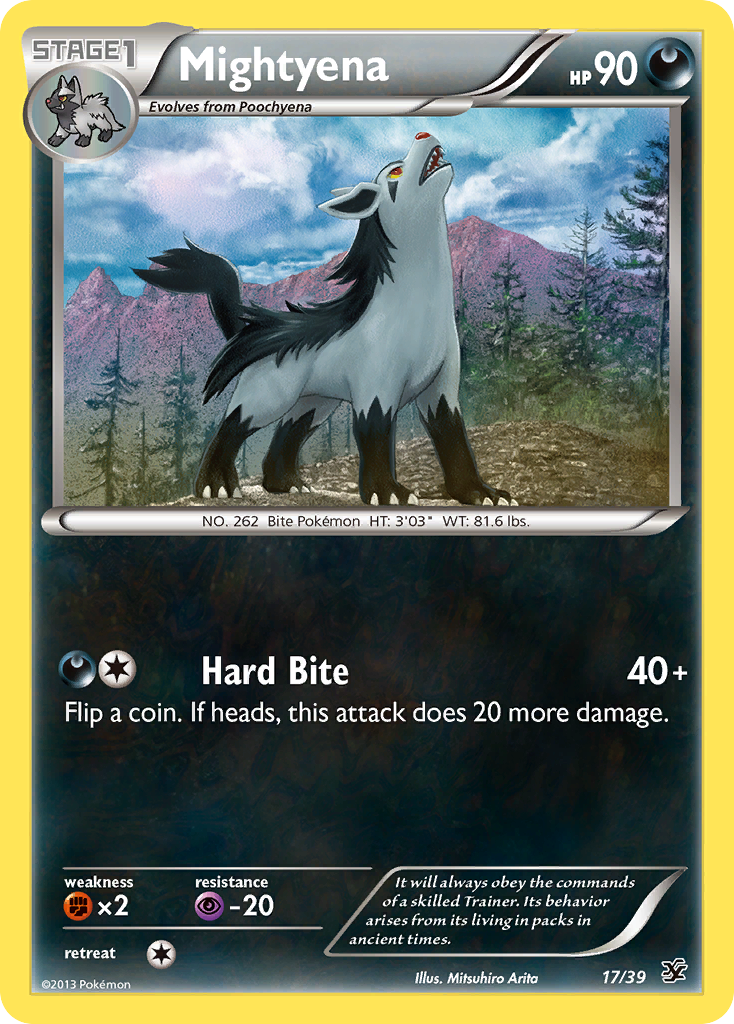 Mightyena (17/39) [XY: Kalos Starter Set] | Good Games North