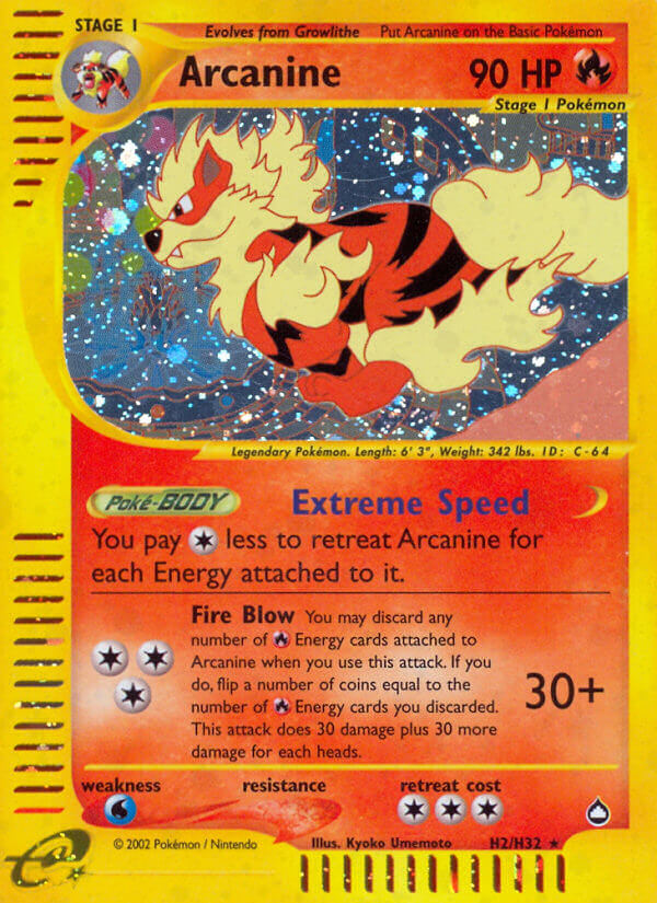 Arcanine (H2/H32) [Aquapolis] | Good Games North