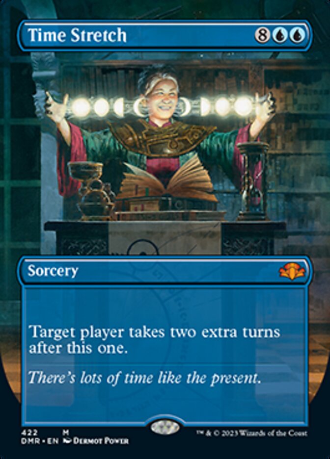 Time Stretch (Borderless Alternate Art) [Dominaria Remastered] | Good Games North