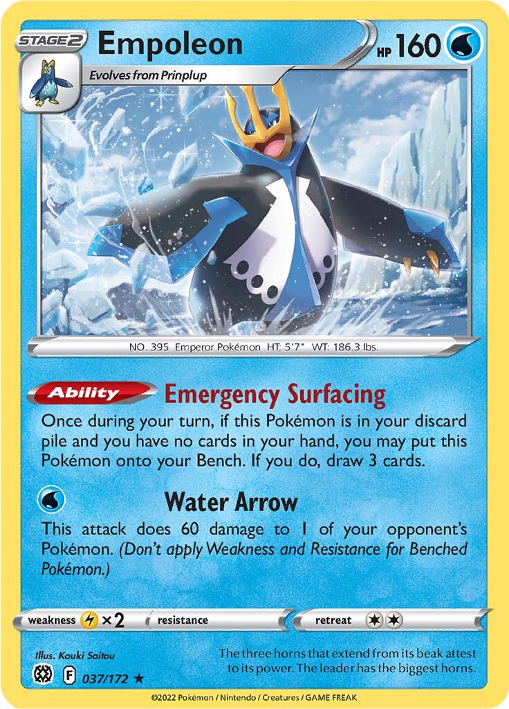 Empoleon (037/172) [Sword & Shield: Brilliant Stars] | Good Games North