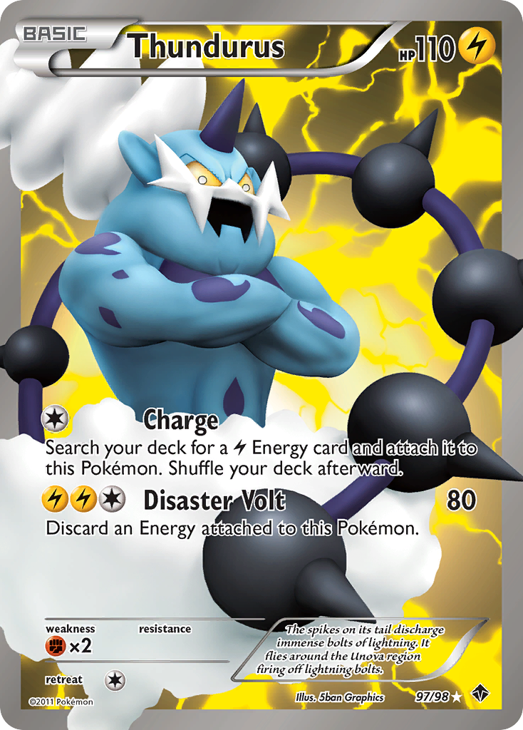 Thundurus (97/98) [Black & White: Emerging Powers] | Good Games North