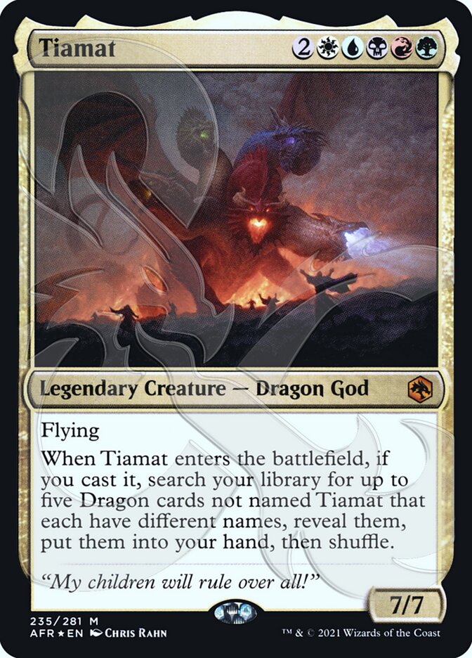 Tiamat (Ampersand Promo) [Dungeons & Dragons: Adventures in the Forgotten Realms Promos] | Good Games North