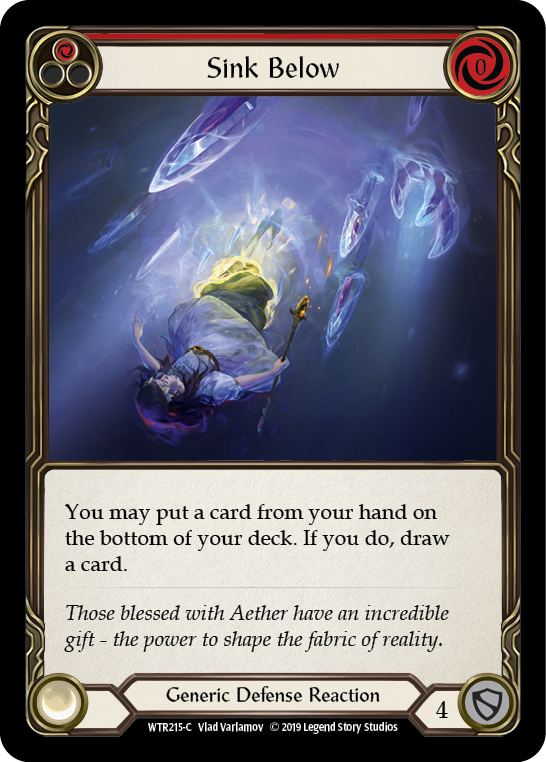 Sink Below (Red) [WTR215-C] Alpha Print Rainbow Foil | Good Games North