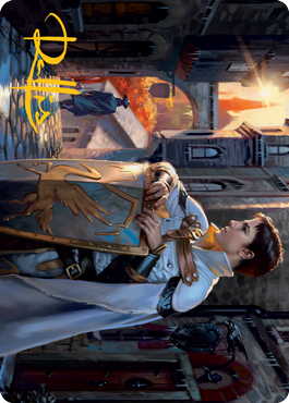Dennick, Pious Apprentice Art Card (Gold-Stamped Signature) [Innistrad: Midnight Hunt Art Series] | Good Games North