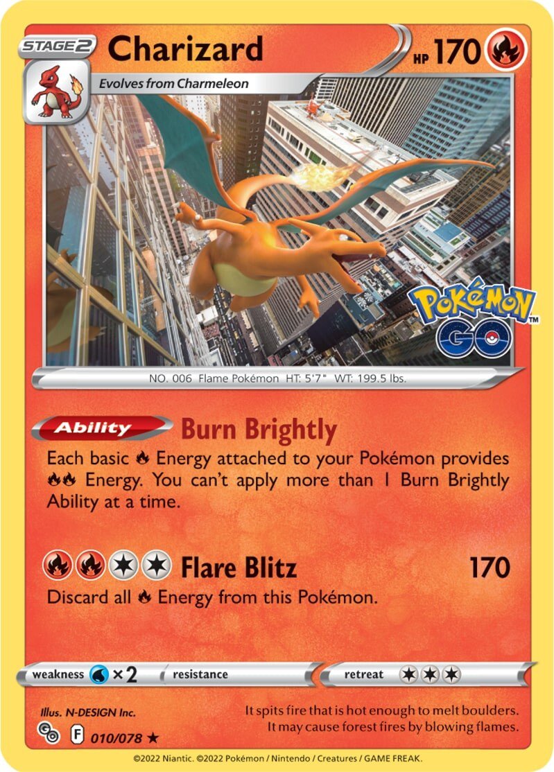 Charizard (010/078) [Pokémon GO] | Good Games North