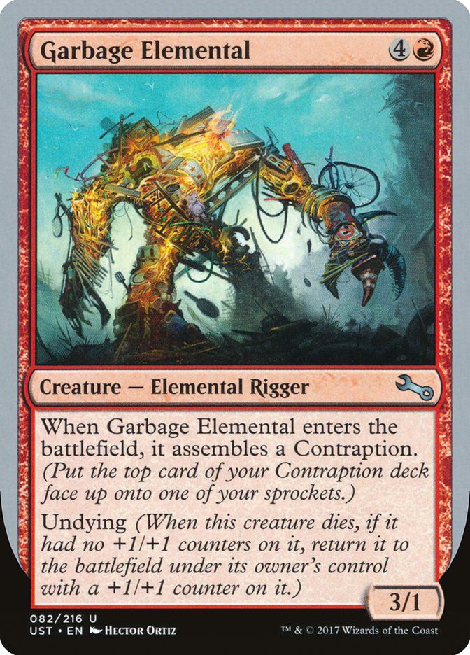 Garbage Elemental (3/1 Creature) [Unstable] | Good Games North