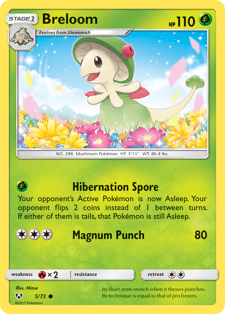 Breloom (5/73) [Sun & Moon: Shining Legends] | Good Games North