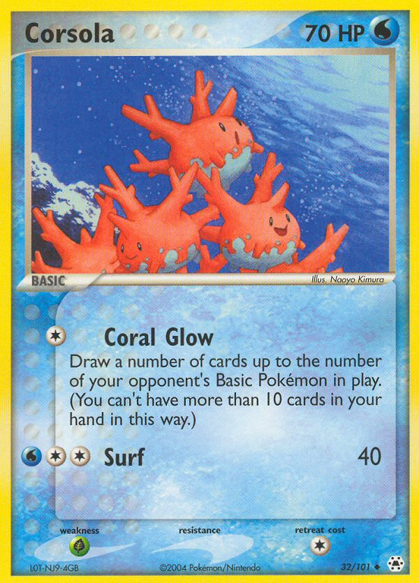 Corsola (32/101) [EX: Hidden Legends] | Good Games North