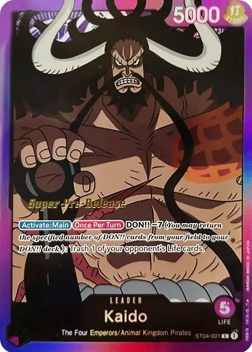 Kaido [Super Pre-Release Starter Deck: Animal Kingdom Pirates] | Good Games North