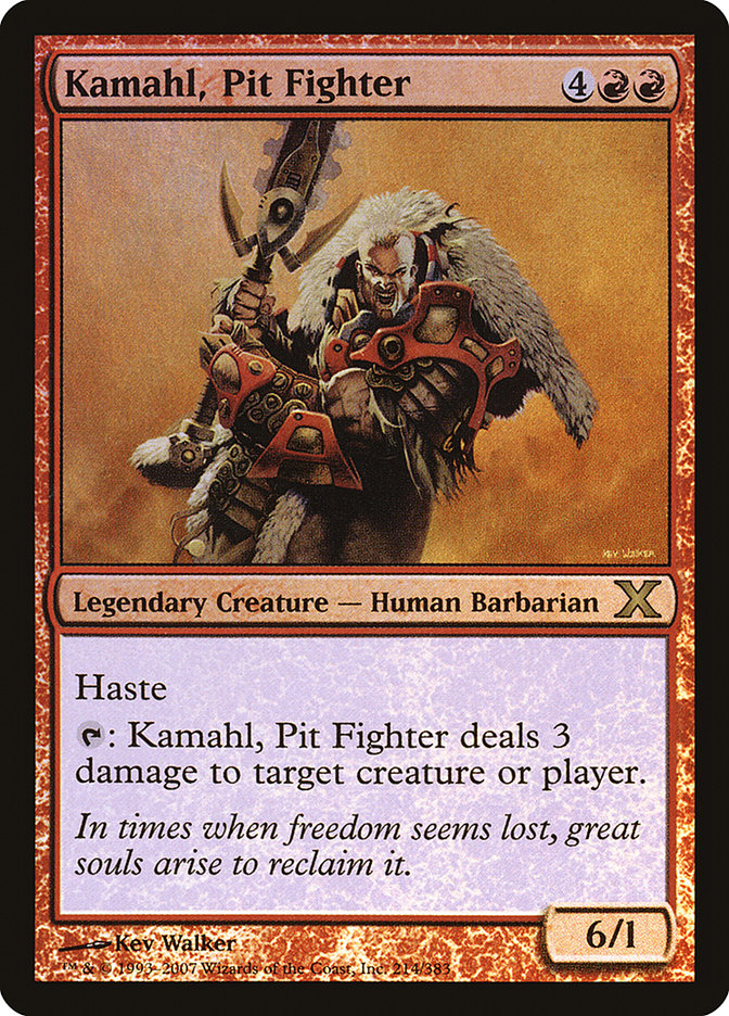 Kamahl, Pit Fighter (Premium Foil) [Tenth Edition] | Good Games North