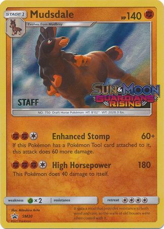 Mudsdale (SM20) (Staff Prerelease Promo) [Sun & Moon: Black Star Promos] | Good Games North