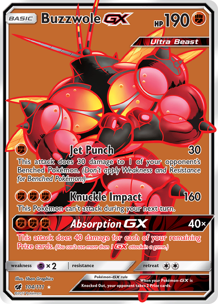 Buzzwole GX (104/111) [Sun & Moon: Crimson Invasion] | Good Games North