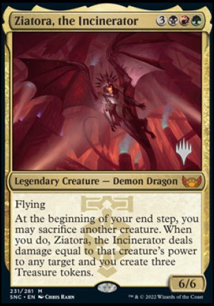 Ziatora, the Incinerator (Promo Pack) [Streets of New Capenna Promos] | Good Games North