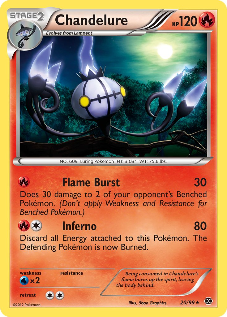Chandelure (20/99) (Theme Deck Exclusive) [Black & White: Next Destinies] | Good Games North