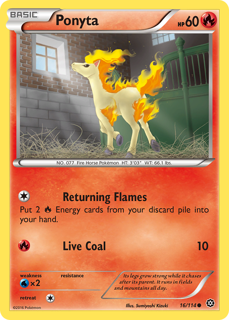 Ponyta (16/114) [XY: Steam Siege] | Good Games North
