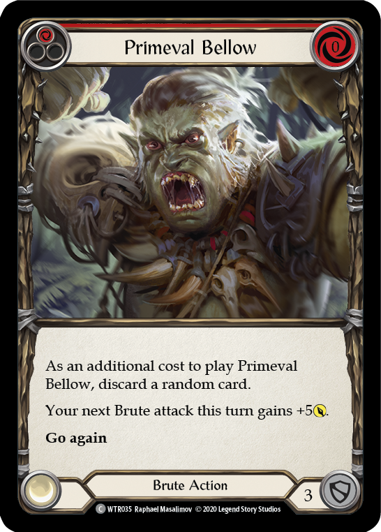 Primeval Bellow (Red) [U-WTR035] (Welcome to Rathe Unlimited)  Unlimited Normal | Good Games North
