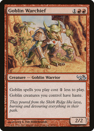Goblin Warchief [Duel Decks: Elves vs. Goblins] | Good Games North