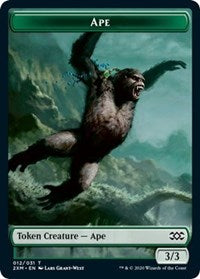 Ape // Elemental Double-sided Token [Double Masters Tokens] | Good Games North