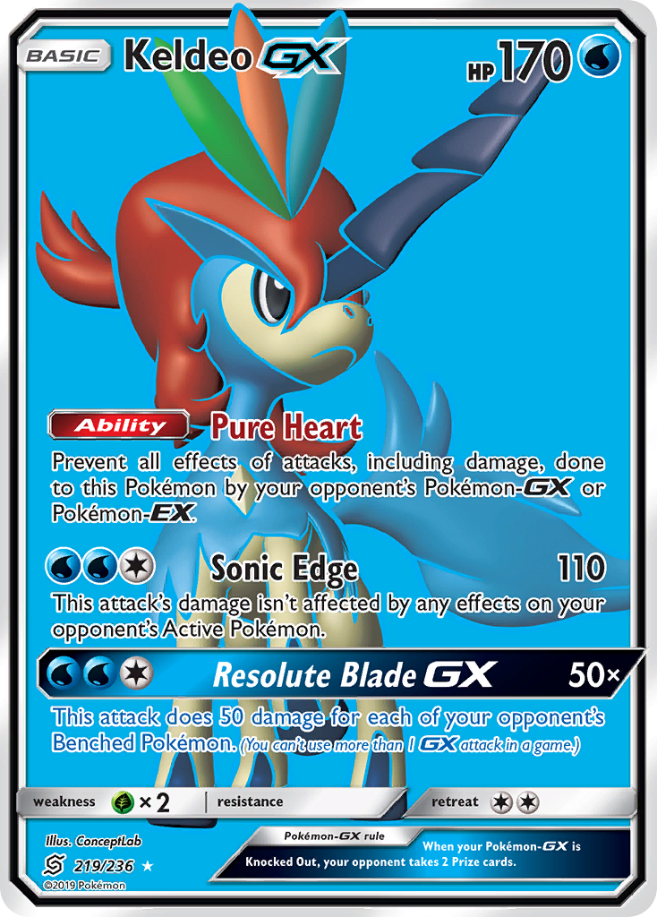 Keldeo GX (219/236) [Sun & Moon: Unified Minds] | Good Games North