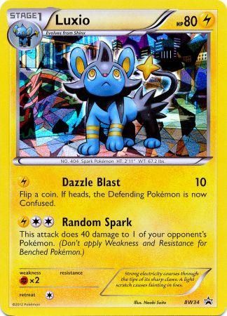 Luxio (BW34) (Cracked Ice Holo) [Black & White: Black Star Promos] | Good Games North