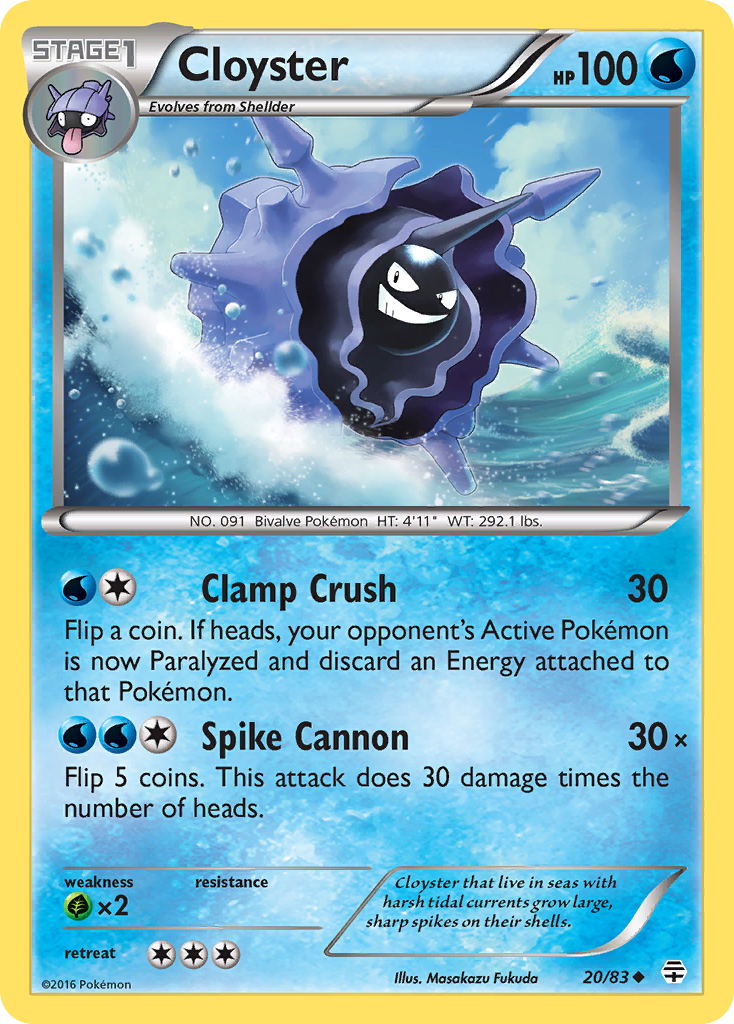 Cloyster (20/83) [XY: Generations] | Good Games North
