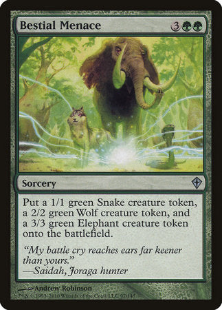 Bestial Menace [Worldwake] | Good Games North